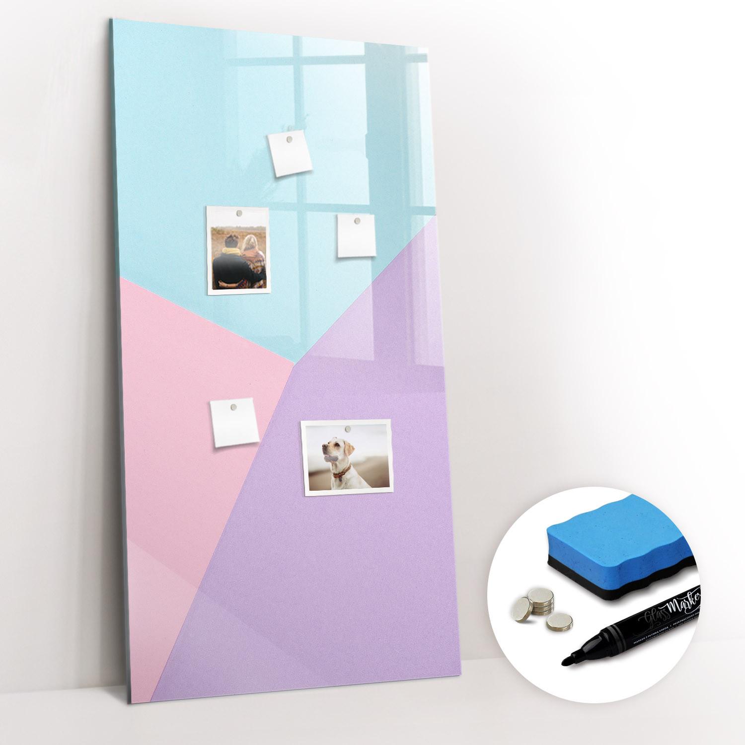 MAGNETTAFEL 120x60 Pastellmuster - Multicolor, Glas (100/70/0.4cm) - TULUP
