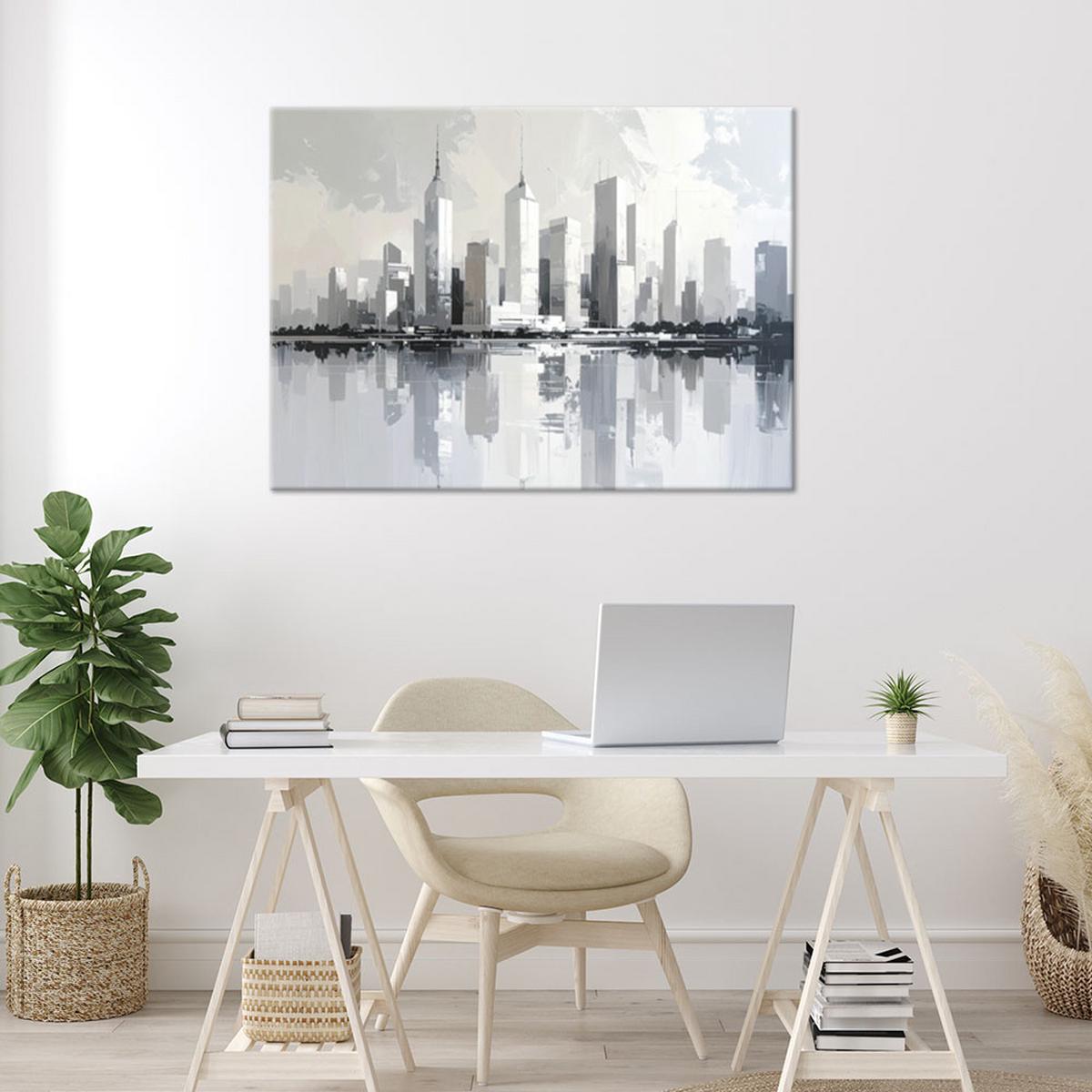 LEINWANDBILD Städte & Architektur 30x20cm - Weiß, Textil (30/20cm) - Feeby