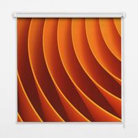 INNENROLLO - Fensterrollo - Rollo - 90x140 cm - Orange Abstraktion - Orange, Kunststoff (90/140/0.5cm) - TULUP
