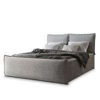 BOXBETT MONTA 160x200 cm mit Matratze und Topper - Hellgrau - Hellgrau, Holz (160/200cm) - MASSENO