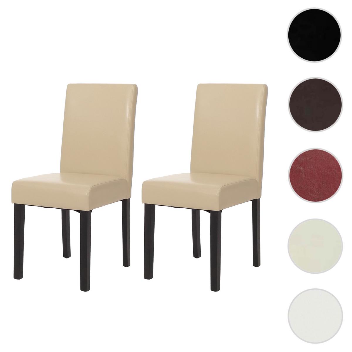 ESSZIMMERSTUHL Beige 2er-Set - Beige/Creme, Textil (43/90/56cm) - MCW