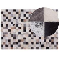 KURZFLOR-TEPPICH Rize 230/160 cm - Multicolor, Fell (160/230cm) - Beliani