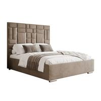 POLSTERBETT BRIGITTE SILVER mit Bettkasten 140x200 cm Element 06 - Beige, Textil (140/200cm) - Lookway