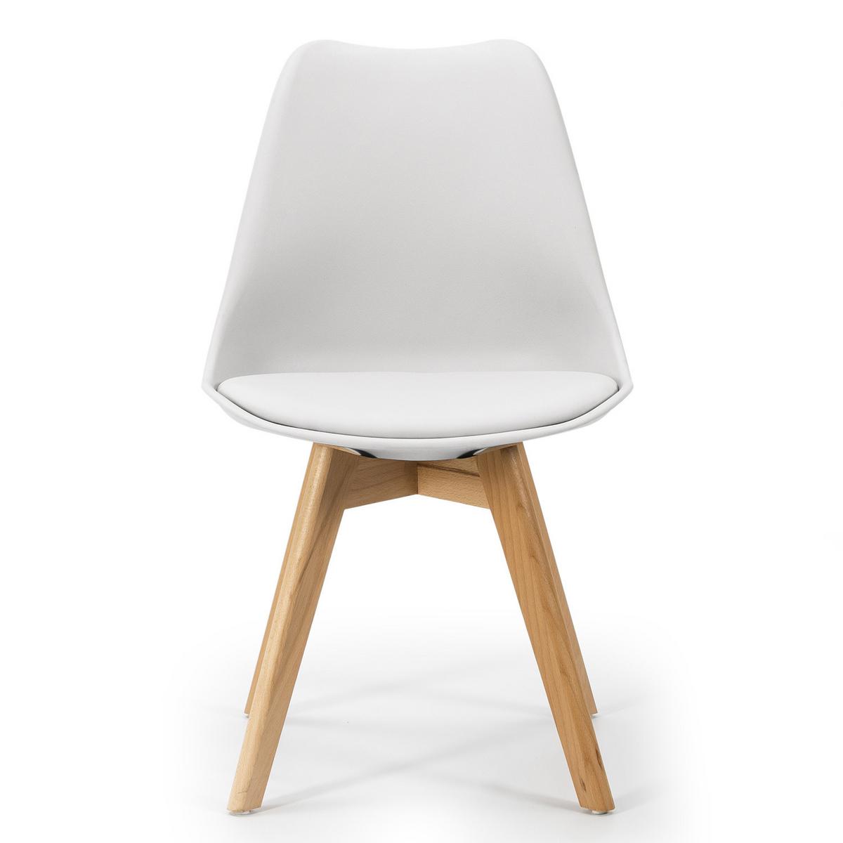 STUHL 2er-Set Klara Weiß - Weiß, Holz/Kunststoff (49/82/53cm) - VS Venta-stock