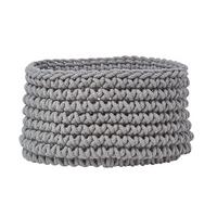 AUFBEWAHRUNGSKORB Baumwolle 37/21 cm - Grau, Textil (37/37/21cm) - Homescapes