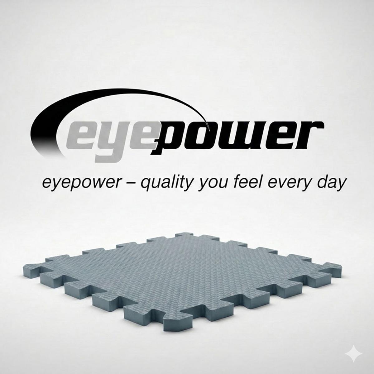 BODENSCHUTZMATTE 30x30x1 cm, Grau, 36er Set - Grau, Kunststoff (30/30cm) - eyepower
