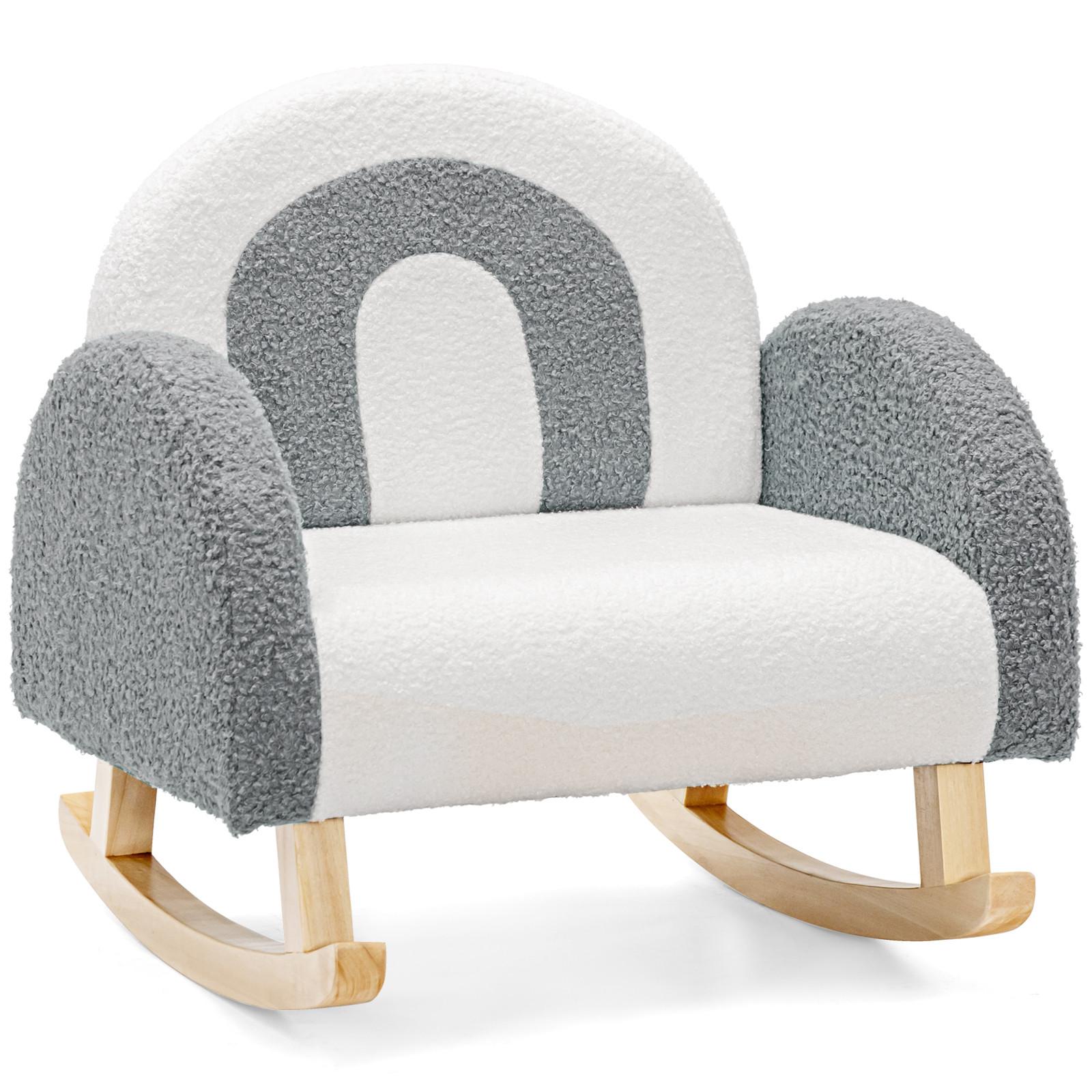 KINDERSOFA 51cm Grau - Grau, Holz (51/51/50cm) - COSTWAY