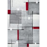 TEPPICH Niederflor Patchwork THUR Polypropylen Grau 80 x 140 cm - Grau, Textil (80/140cm) - KADIMA DESIGN