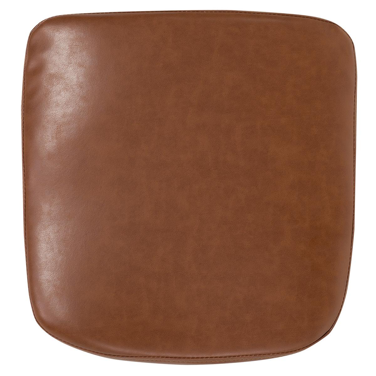 ESSZIMMERSTUHL Kunstleder Goldbraun Yorkville - Braun, Holz/Textil (56/82/46cm) - Beliani