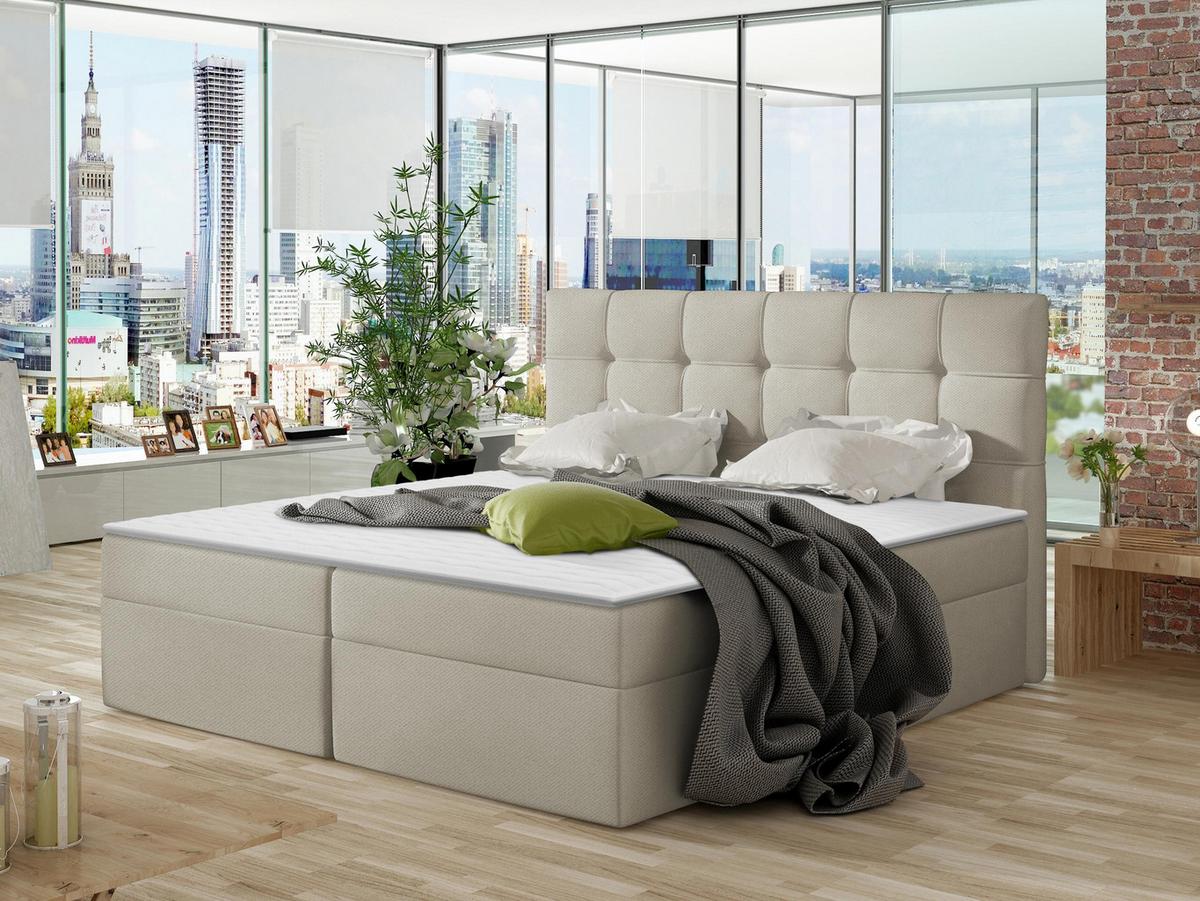 BOXBETT Nele - H3 - Beige, Holz/Holzwerkstoff (160/200cm) - MIRJAN24