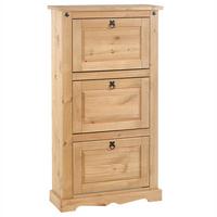 SCHUHSCHRANK TEQUILA - Kieferfarben, Holz (73/136/26cm) - IDIMEX