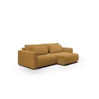 ECKSOFA Chaira Mit Schlaffunktion - Currygelb, Holzwerkstoff/Textil (240/149cm) - Fun Möbel