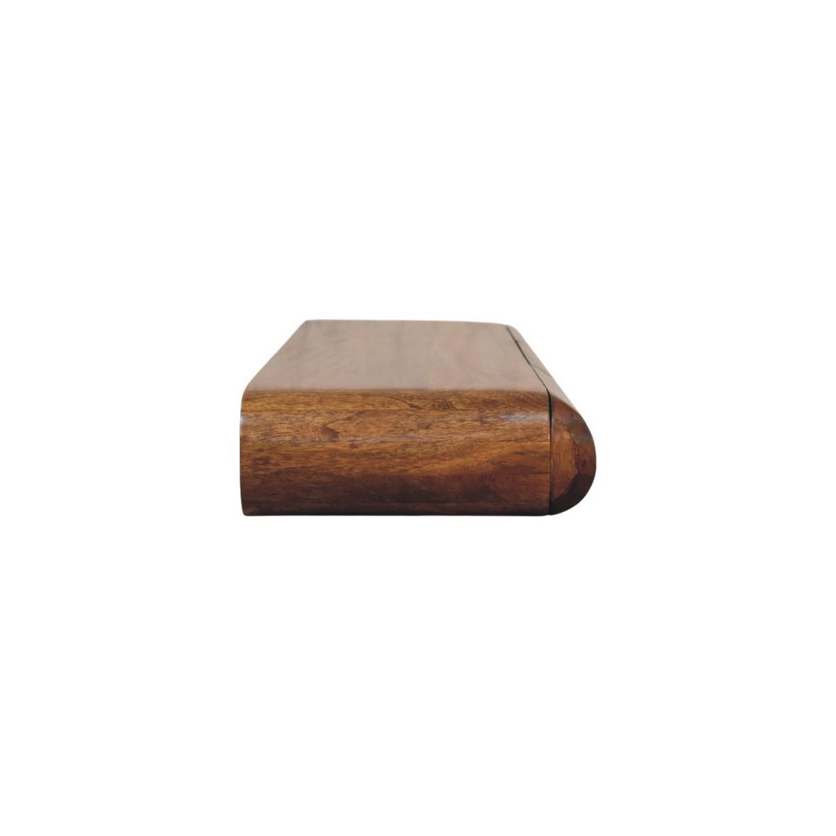 KONSOLENTISCH mit Amber-Eichen-Finish, 2 Schubladen, geröstetes Braun - Braun, Holz (110/12/32cm) - Artisan Furniture