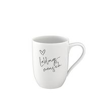 BECHER MIT HENKEL 'LIEBLINGSMENSCH' Statement weiß 290 ml - Weiß, Keramik (0.29L) - Villeroy & Boch