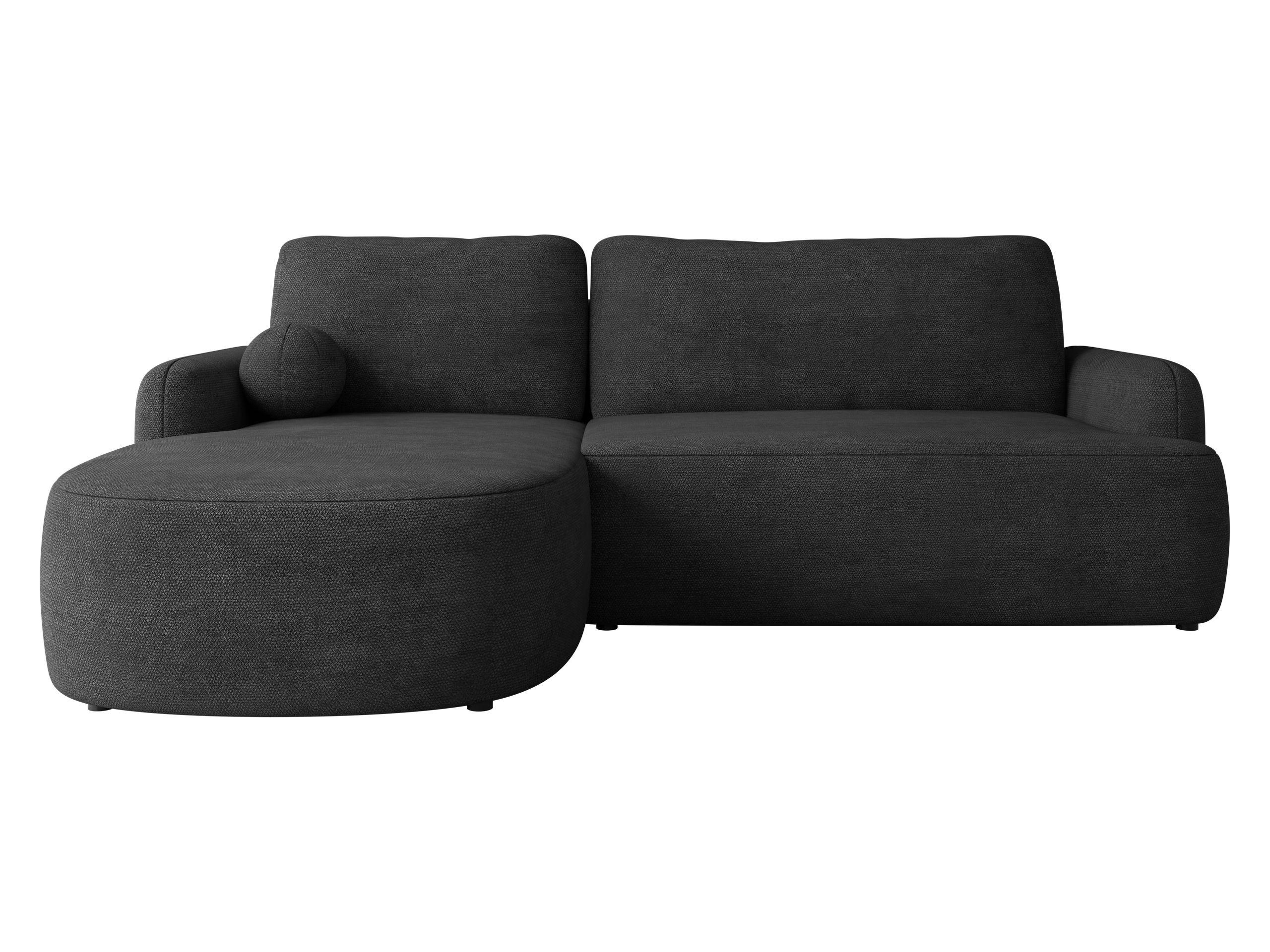 ECKSOFA Loridu, Seite: Links - Anthrazit/Schwarz, Holz/Kunststoff (250/174cm) - MIRJAN24