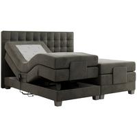 BOXBETT ELEKTRO 140/200 Dunkelgrau Velvet - H4 - Dunkelgrau, Holz/Textil (140/200cm) - MKS