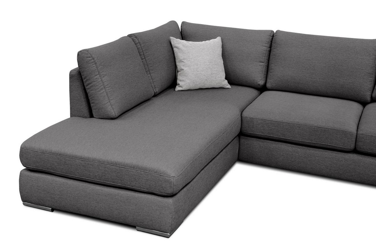 ECKSOFA OTTO 5-Sitzer, dunkelgrau - Dunkelgrau, Holzwerkstoff/Textil (219/279cm) - Wozimo