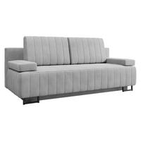 SCHLAFSOFA Laguna - Hellgrau/Schwarz, Holz/Textil (200/90/90cm) - MIRJAN24