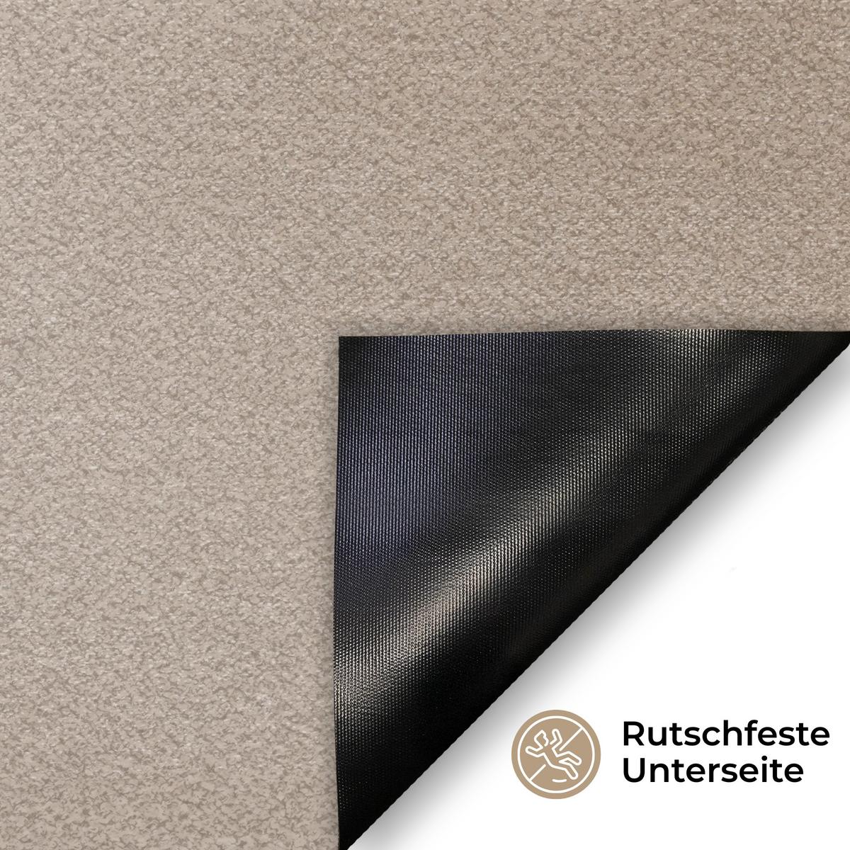 FUSSMATTE Wellenlinien - Fließend - Sandfarben Fußabtreter 90x60 cm - Beige, Kunststoff (90/0.4cm) - MuchoWow