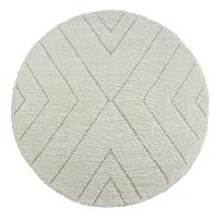 RUNDTEPPICH Berber ATRIO Polypropylen Creme 160 x 160 cm - Beige, Textil (160/160cm) - KADIMA DESIGN