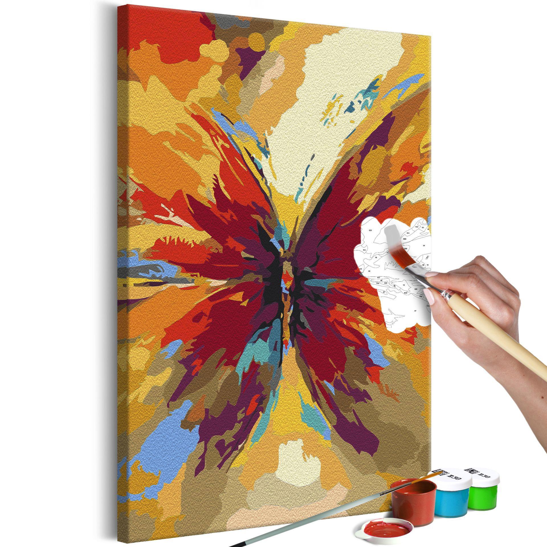 MALEN NACH ZAHLEN 40/50 cm - Multicolor, Textil (1.4/50cm) - KUNSTLOFT