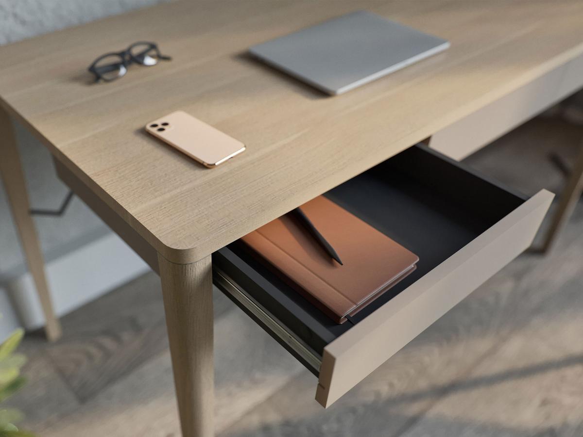 SCHREIBTISCH Match 3S MK01 - Eichefarben/Beige, Holz/Holzwerkstoff (139/71/77cm) - MIRJAN24