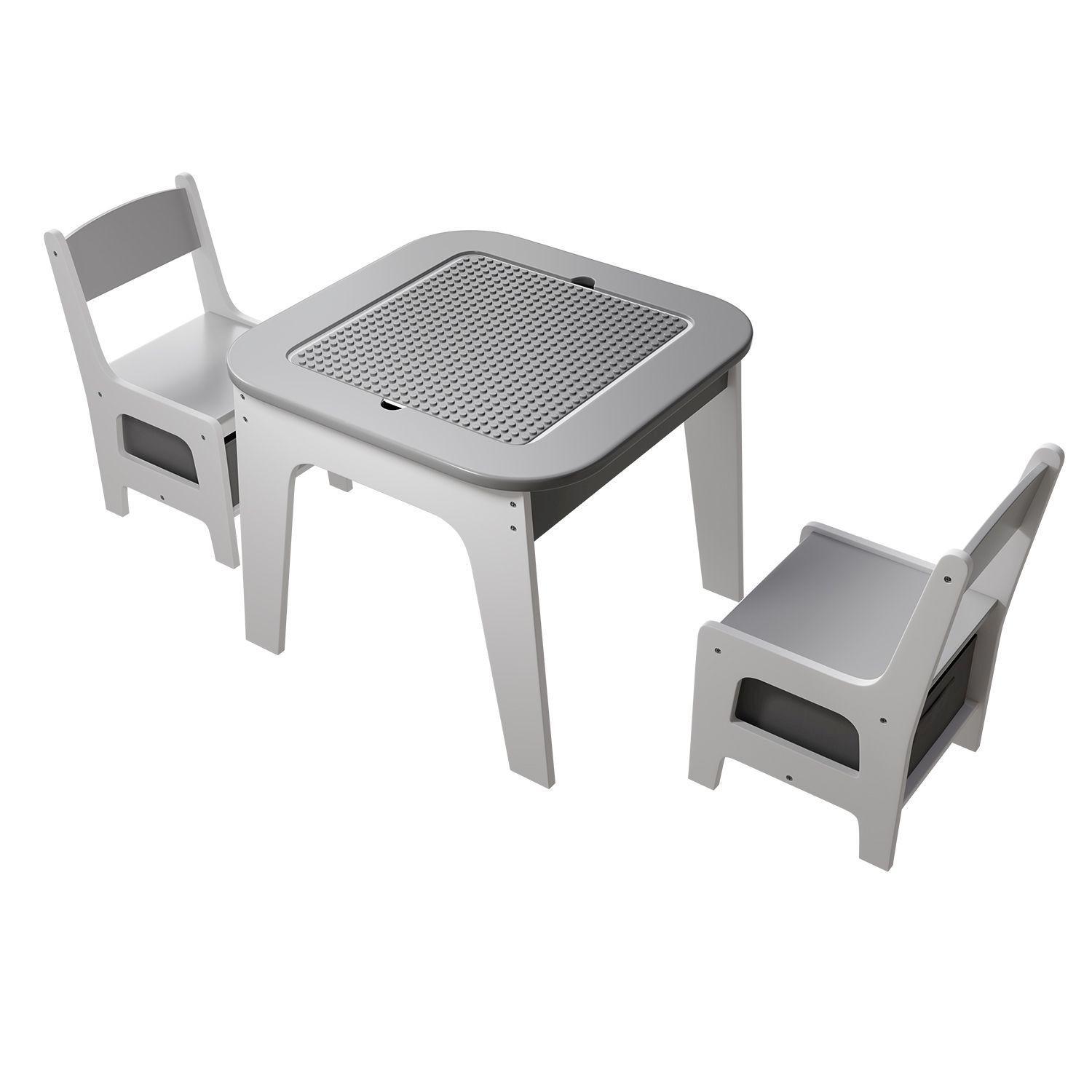 KINDERSITZGRUPPE Milou grau - Grau, Holz (60/50/60cm) - Juskys