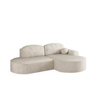 ECKSOFA Girona Mit Schlaffunktion - Weiß, Holzwerkstoff/Textil (278/179cm) - Fun Möbel