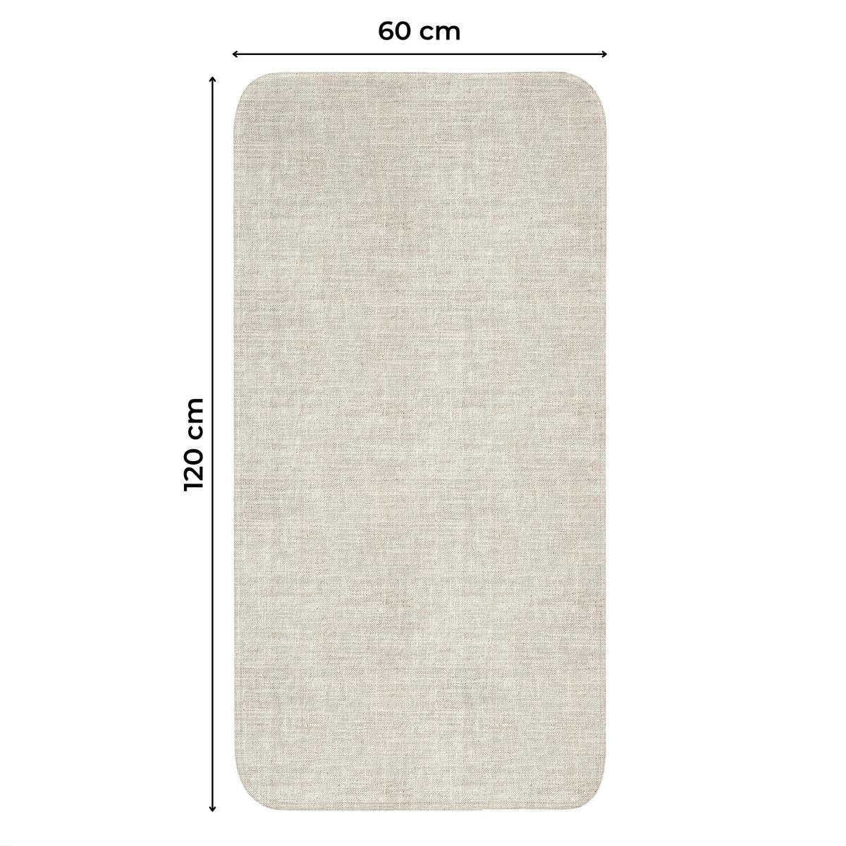 WC-VORLEGER Leinen - Textur - Beige Toilettenvorleger 60x120 cm - Beige, Textil (60/1cm) - OnlyWow