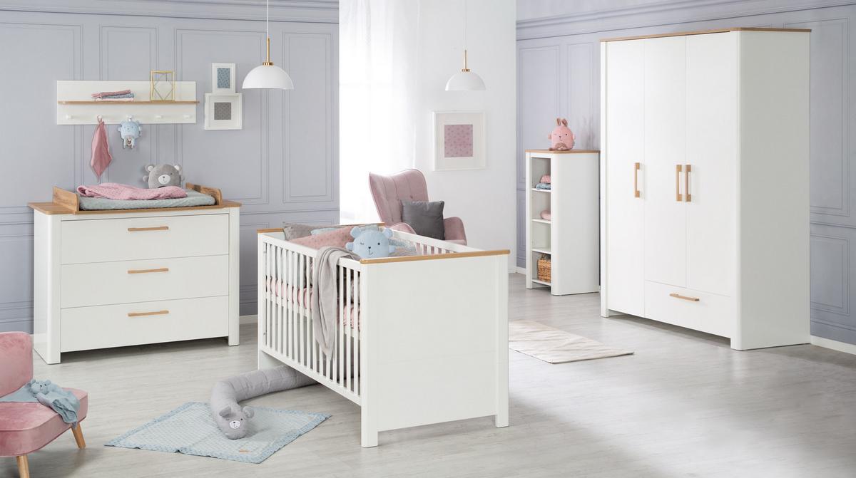BABYZIMMER-SET Ava 2-teilig - Weiß, Holzwerkstoff (78/83.5/143cm) - Roba