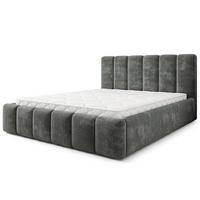 POLSTERBETT ATTORA LM 200x200 cm mit Bettkästen - Grau - Grau, Holz (200/200cm) - MASSENO