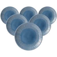 SPEISETELLER Banda Blau ø 27 cm 6er Set - Blau, Keramik (27cm) - Ritzenhoff Breker