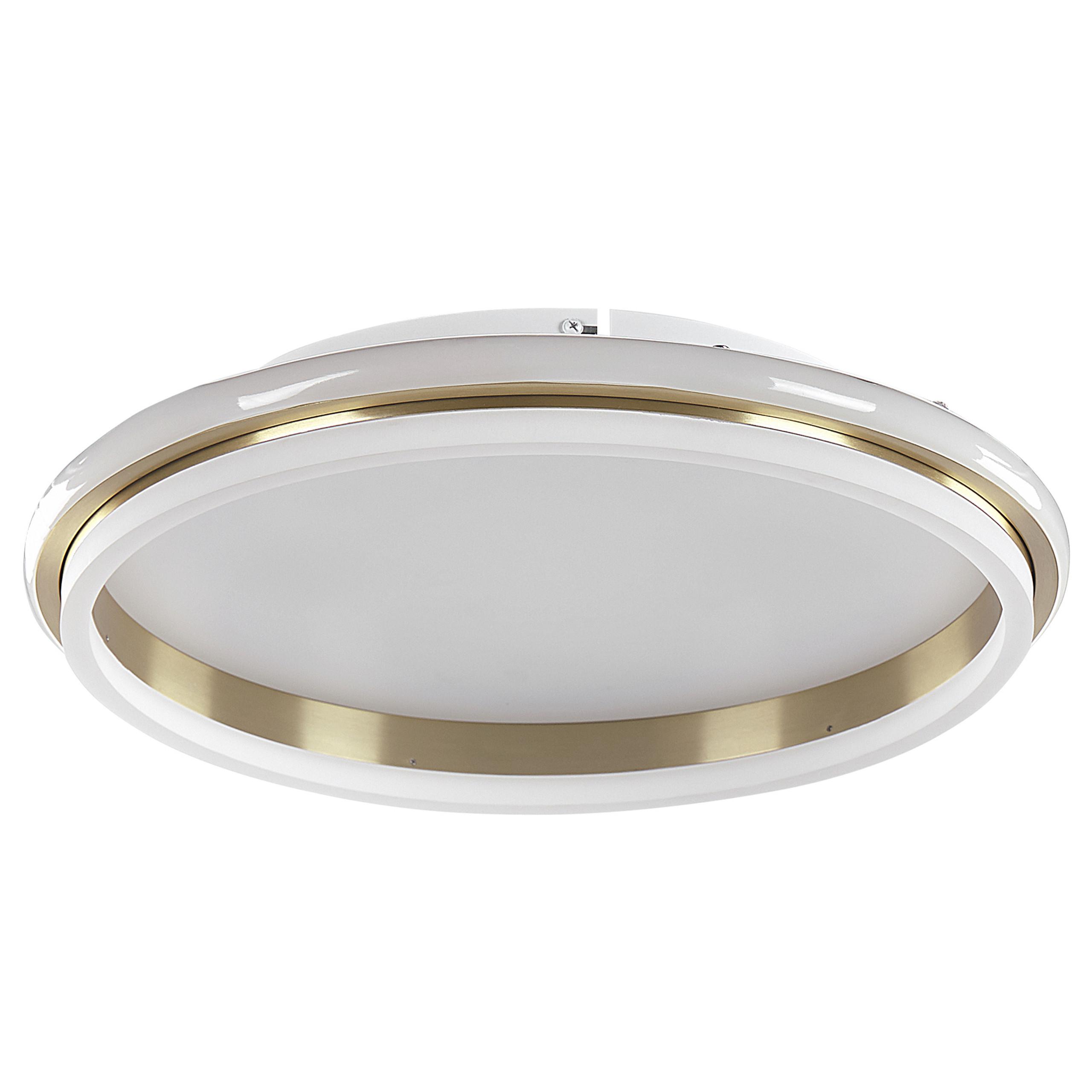 DECKENLEUCHTE Taping 64/64/7 cm - Goldfarben, Metall (64/64/7cm) - Beliani