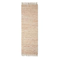 TEPPICHLÄUFER Sierra geometrisch gemustert 66/200 cm - Naturfarben, Textil (66/200cm) - Homescapes