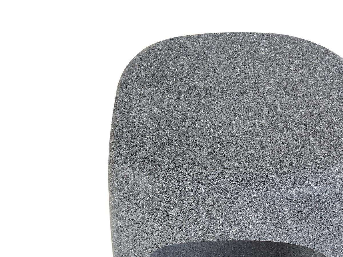 BEISTELLTISCH Beton Marmor Optik grau 33/33 cm Pelmo - Grau, Stein (33/33/45cm) - Beliani