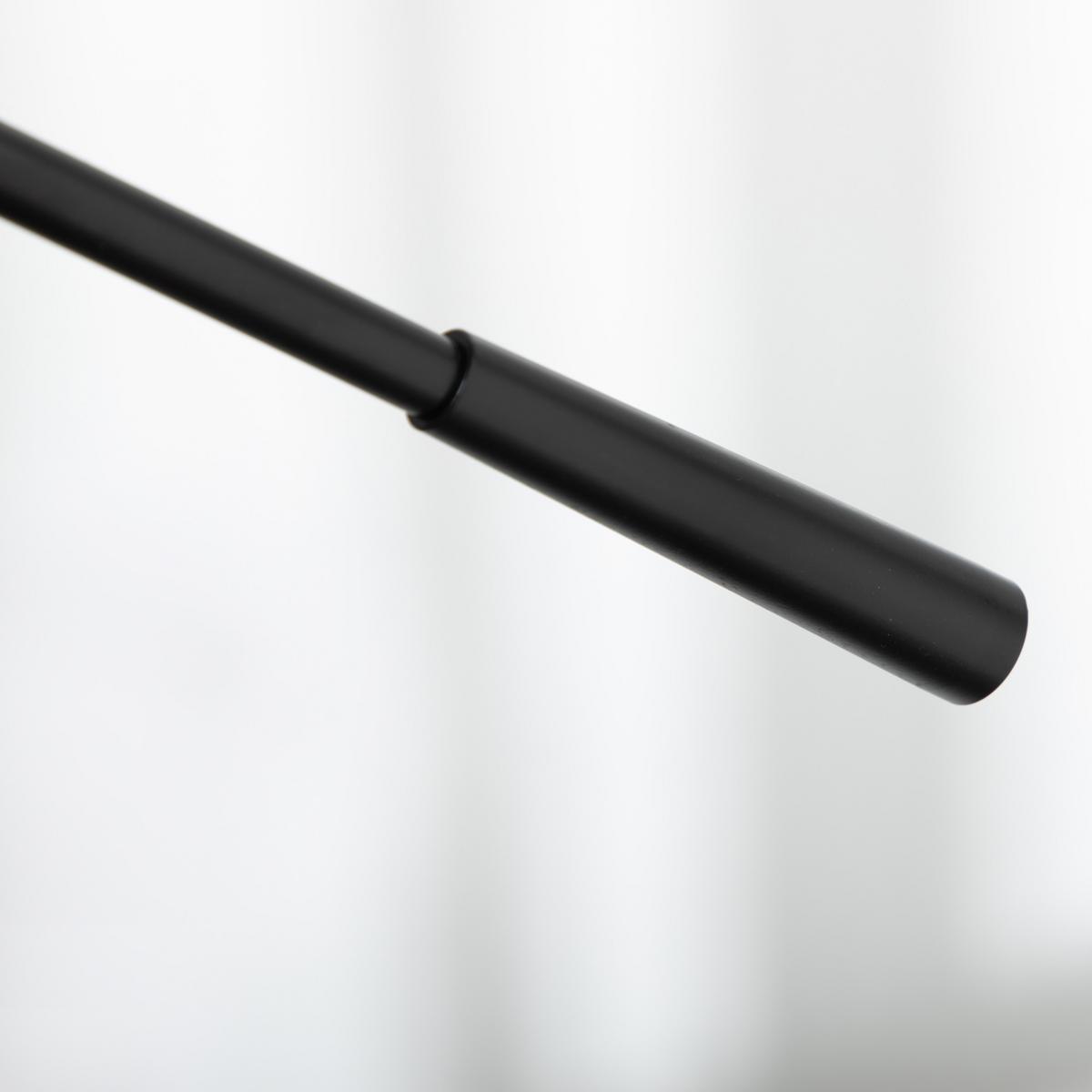 STEHLAMPE höhenverstellbar, 40 W Stehleuchte exkl. Leuchtmittel mit E27 Sockel - Schwarz, Metall (30/30/131cm) - HOMCOM