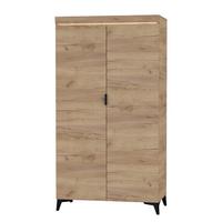 SCHRANK 2 Türen Ruben Holz - Braun, Holzwerkstoff (105/195/55cm) - Petits-meubles
