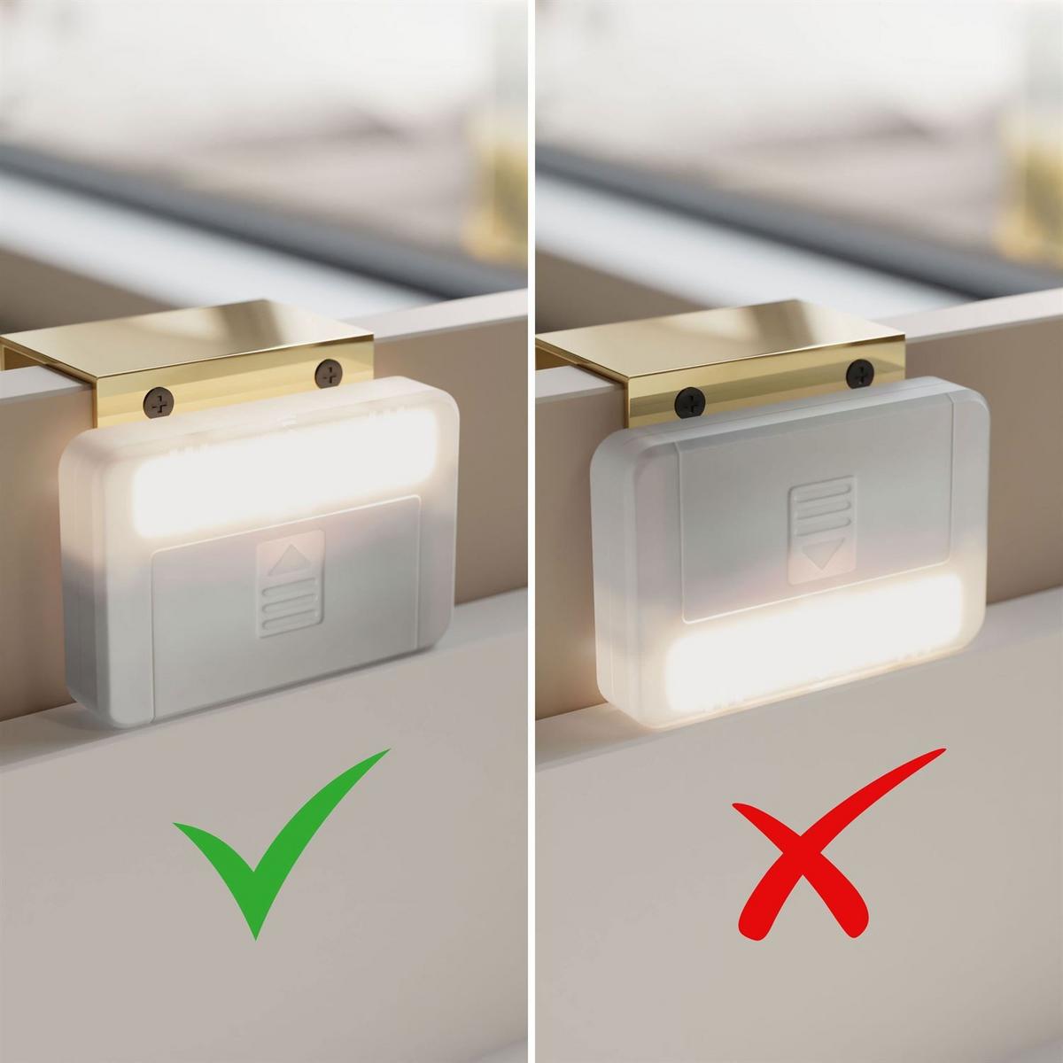 NACHTTISCH ALDO mit LED-Beleuchtung Kaschmir - Kaschmir, Holzwerkstoff (38/46/33cm) - Lookway
