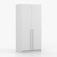 DREHTÜRENSCHRANK ROSA II 2D 100/210/55, 2-türig, weiß - Kaschmir/Weiß, Holzwerkstoff (100/210/55cm) - imoebel24