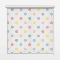 INNENROLLO - Fensterrollo - Rollo - 100x140 cm - Bunte Punkte - Grün, Kunststoff (100/140/0.5cm) - TULUP