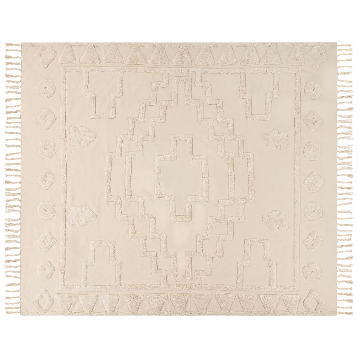 KUSCHELDECKE Baumwolle 200/220 cm Beige Chack - Beige, Textil (200/220cm) - Beliani