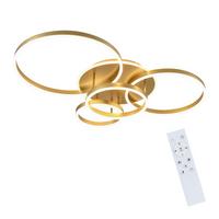 LED-DECKENLEUCHTE Peldar 65.0/98.0/12.0 cm - Goldfarben, Metall (98/65/12cm) - ZMH
