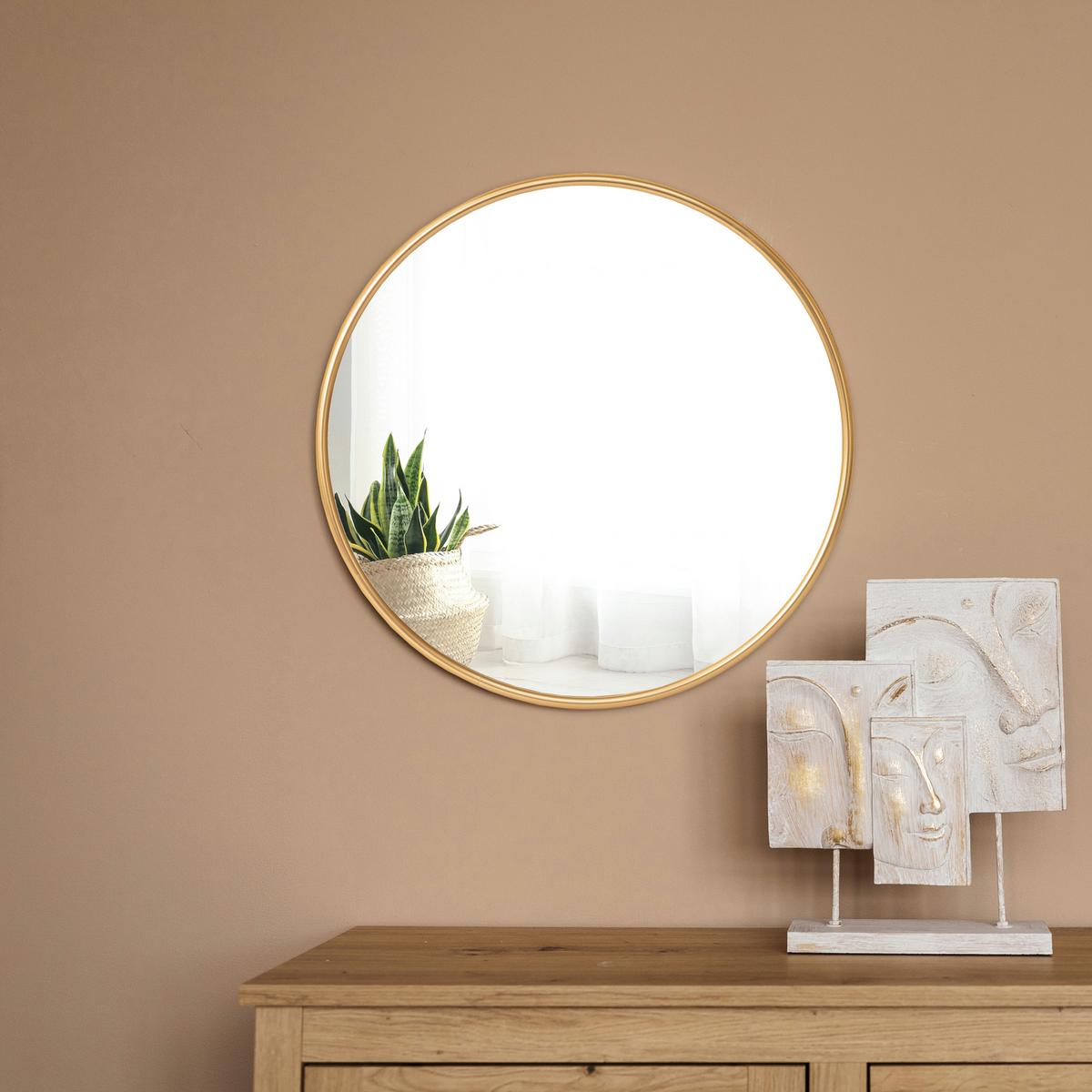 WANDSPIEGEL Ordona - Goldfarben, Glas/Metall (50/2.8/50cm) - [en.casa]