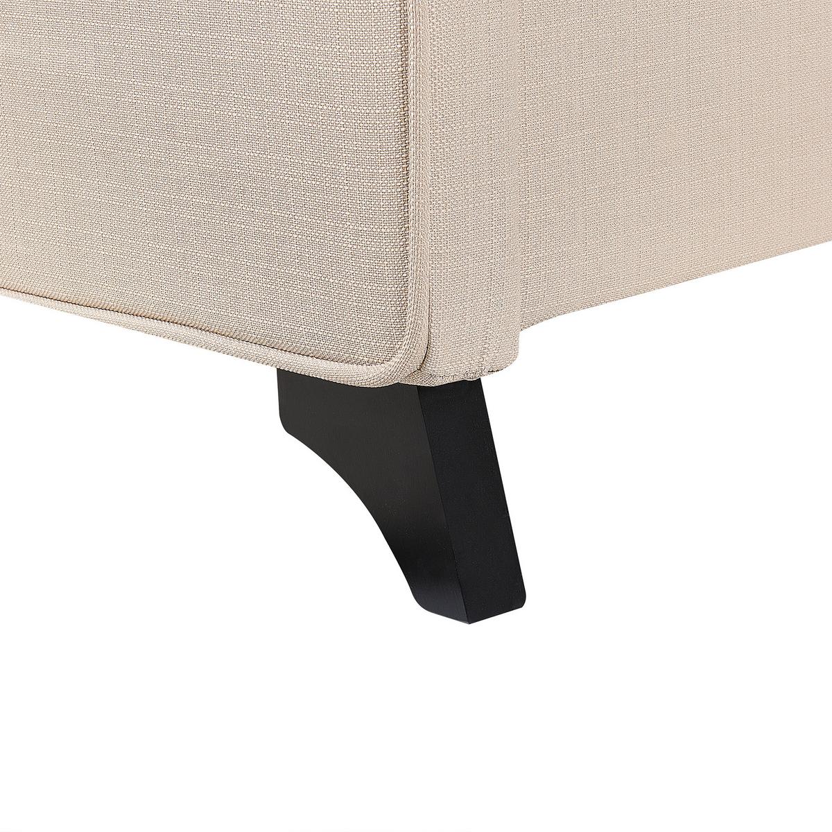 POLSTERBETT 140/200cm Beige Ambassador - Beige, Textil (140/200cm) - Beliani