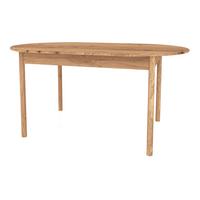 TISCH OVAL INA Wildeiche - Beige, Holz (160/100/77cm) - byoak