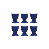 EIERBECHER Doppio Indigo Blau ø 5 cm 6er Set - Blau, Keramik (5/6/5cm) - Ritzenhoff Breker
