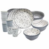 FRÜHSTÜCKS-SET Sendai Mix grau 18-tlg. - Grau, Keramik (2/2/2cm) - Ritzenhoff Breker