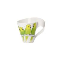 BECHER MIT HENKEL NewWave Caffè weiß-grün 300 ml - Weiß/Grün, Keramik (0.3L) - Villeroy & Boch