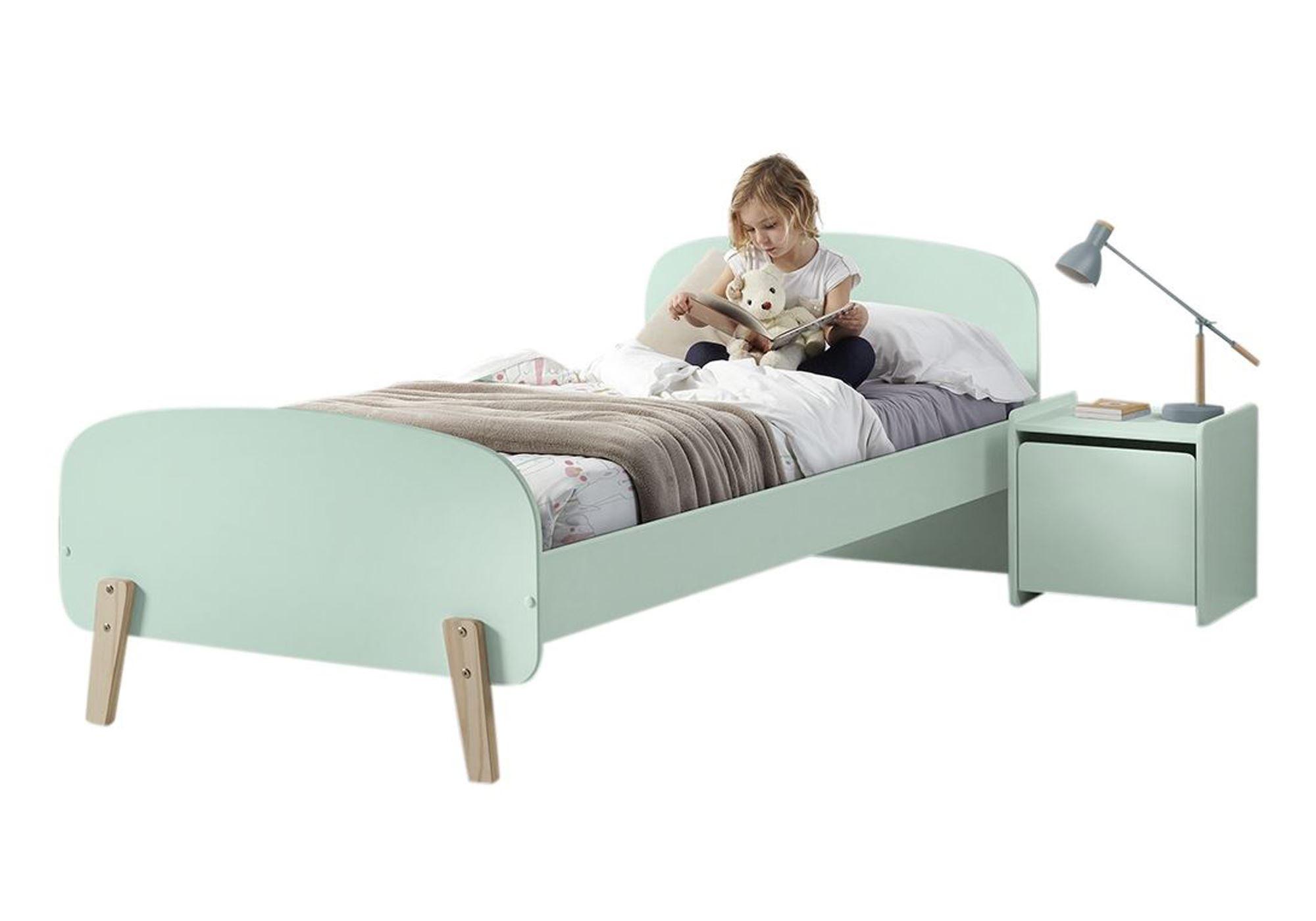 KINDERZIMMER Set Karilynn 1 Massivholz+MDF rosa - Grün, Holz (110/73/210cm) - 58aufmkessel