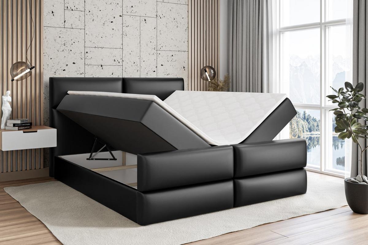 BOXBETT BOXI3-Z - 140x200 cm - H4 - Schwarz Hochglanz - Schwarz Hochglanz, Holzwerkstoff (140/200cm) - ALTDECOR